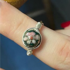 Non crystal bead ring.